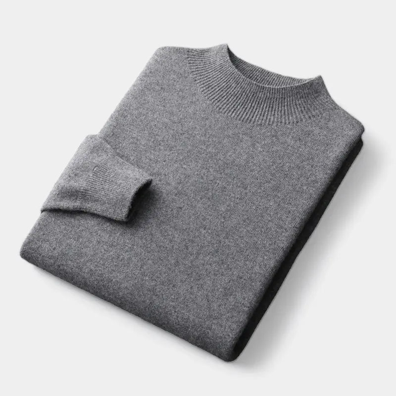 Suéter de lana para hombre con cuello alto - Elegante, cálido y refinado