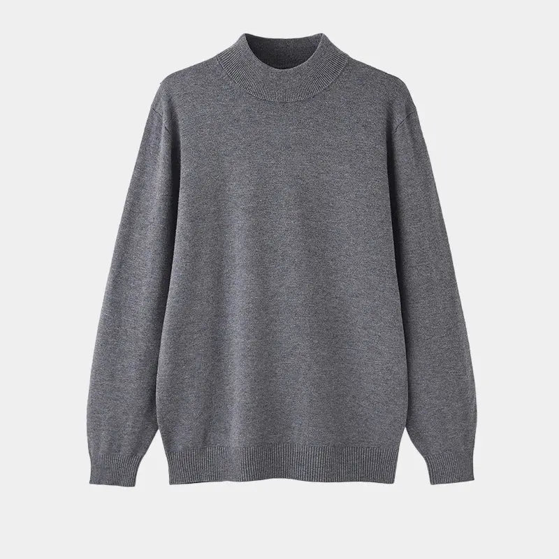 Suéter de lana para hombre con cuello alto - Elegante, cálido y refinado