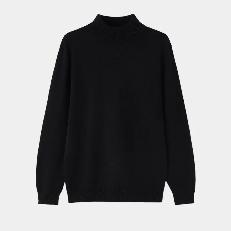 Suéter de lana para hombre con cuello alto - Elegante, cálido y refinado