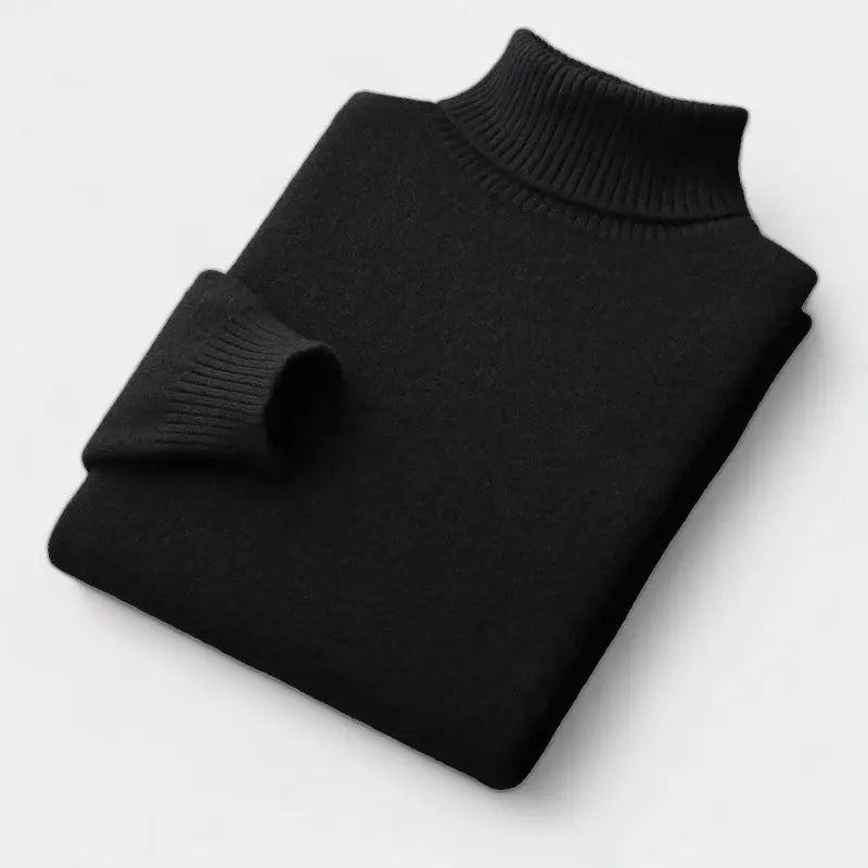 Dolcevita Uomo in Pura Lana Merino a Maglia Fine