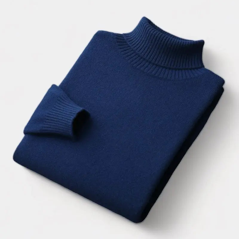 Dolcevita Uomo in Pura Lana Merino a Maglia Fine