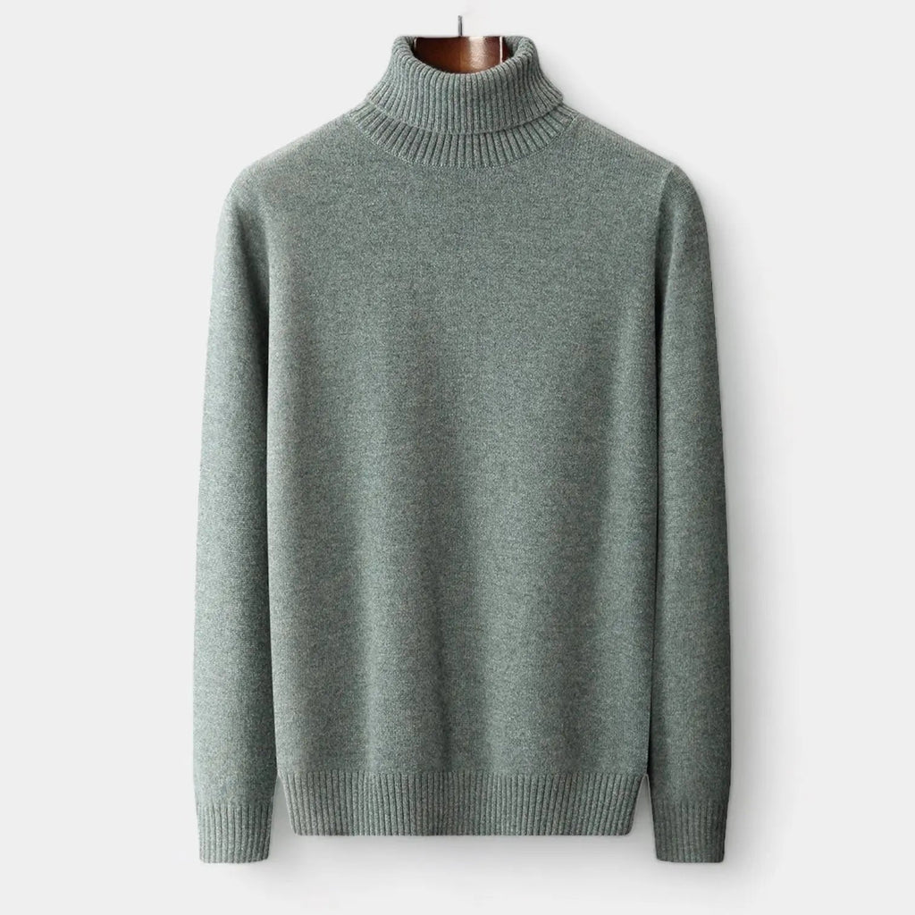 Dolcevita Uomo in Pura Lana Merino a Maglia Fine