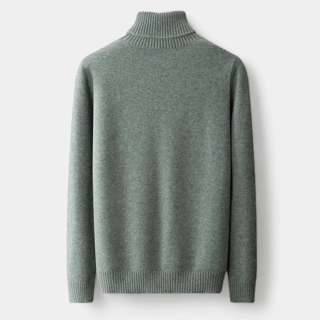 Dolcevita Uomo in Pura Lana Merino a Maglia Fine