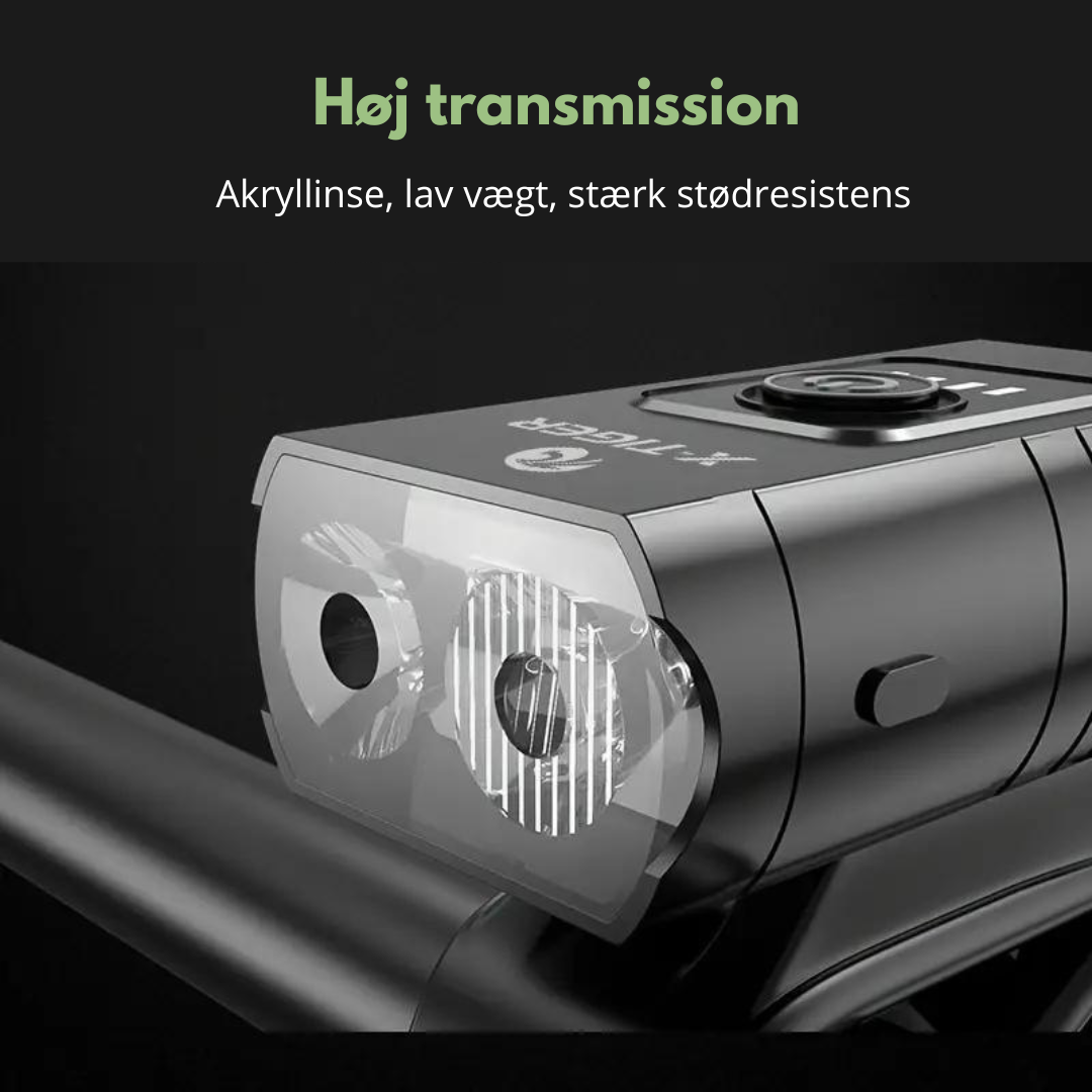 Luce LED per bicicletta - 1000 & 500 lumen - Ricaricabile USB