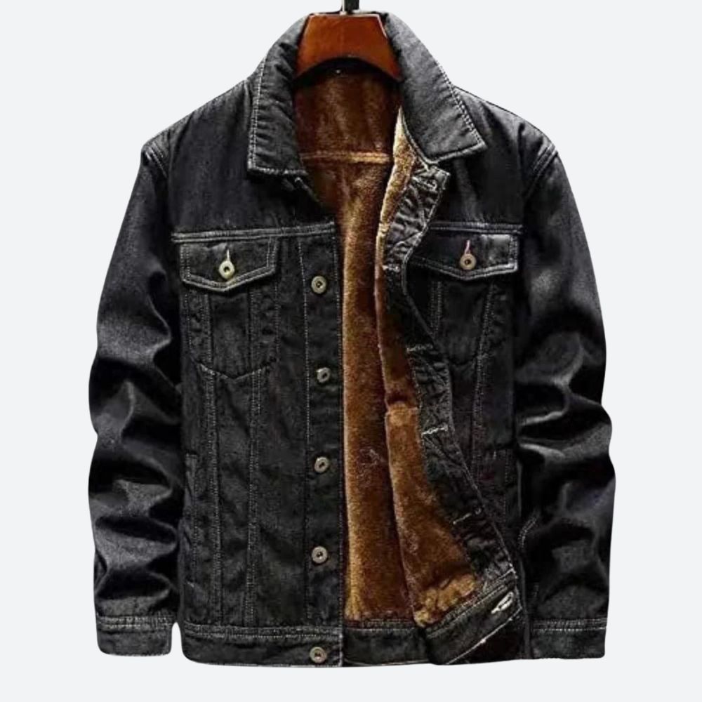 Giacca Jeans Uomo Leggera dal Taglio Strutturato