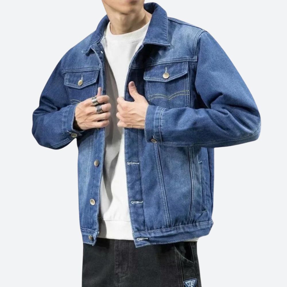 Chaqueta vaquera para hombre – Denim ligero, resistente y estilo informal