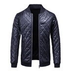 Veste homme en cuir premium – élégante, coupe ajustée et design moderne
