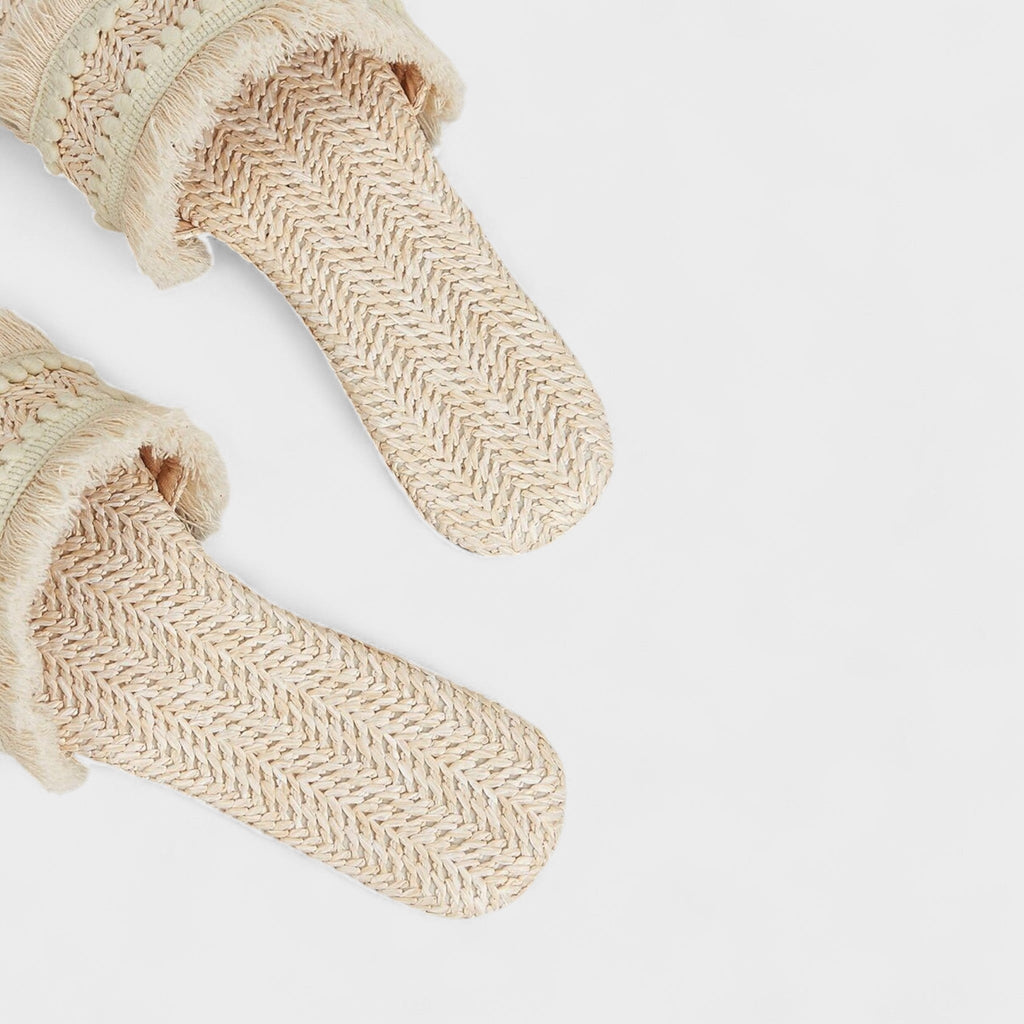 Rikke Sko med Pompon Detalje og Komfortabel Pasform