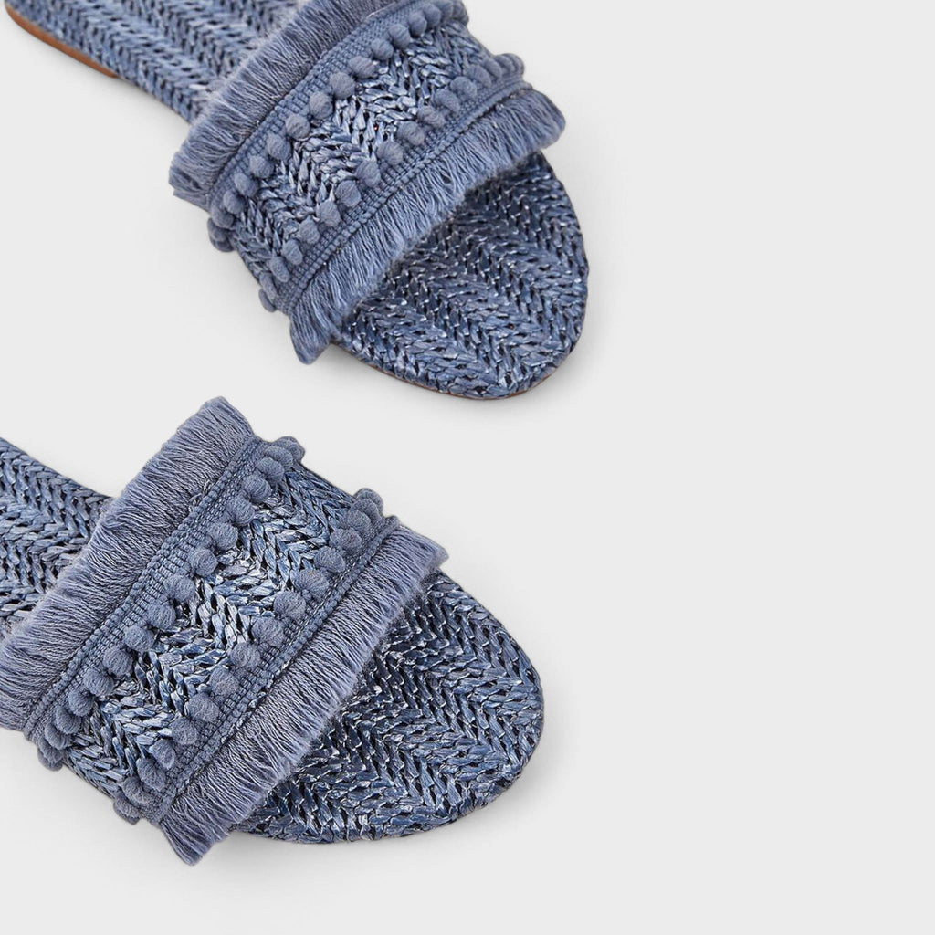 Rikke Sko med Pompon Detalje og Komfortabel Pasform