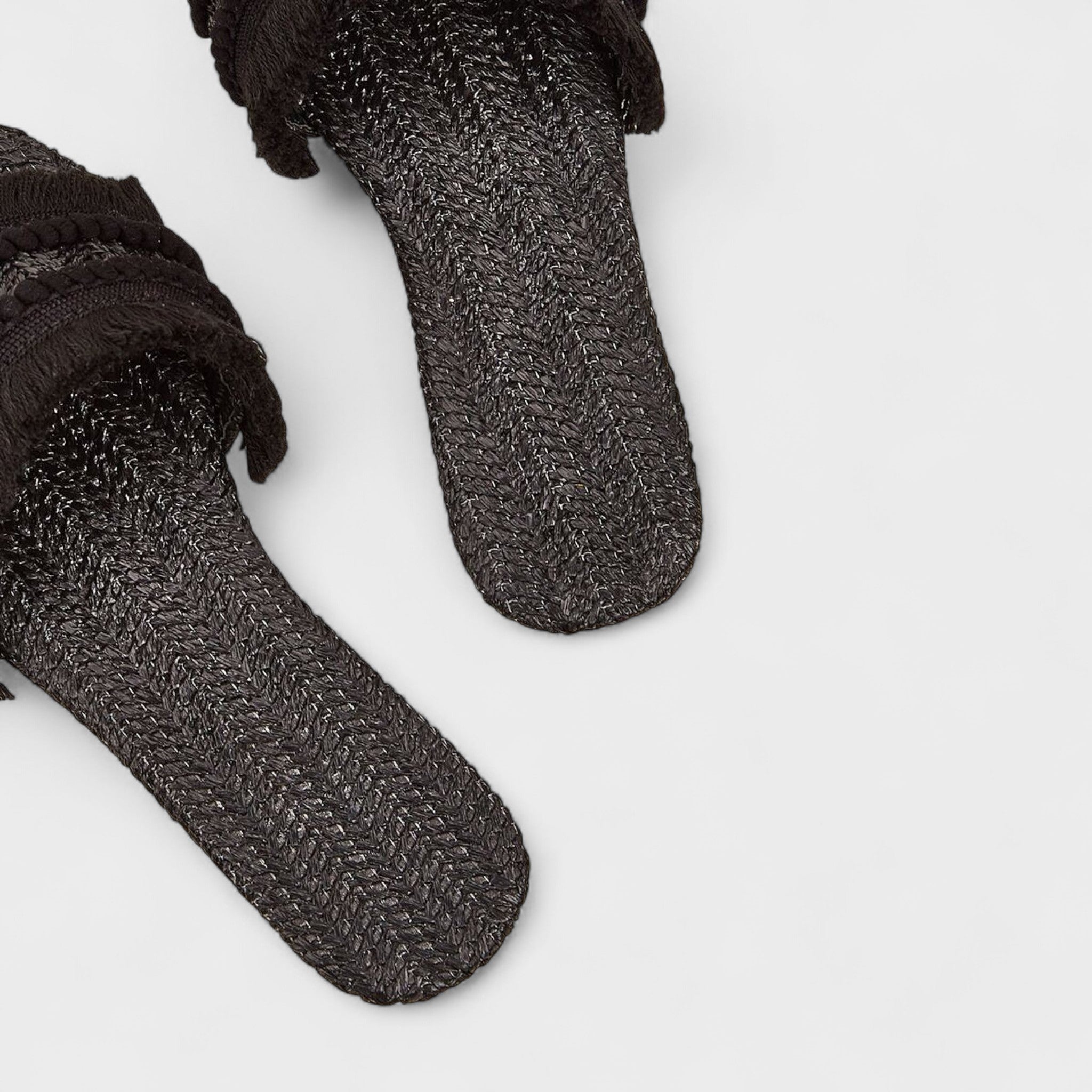 Rikke Sko med Pompon Detalje og Komfortabel Pasform