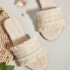 Rikke Sko med Pompon Detalje og Komfortabel Pasform