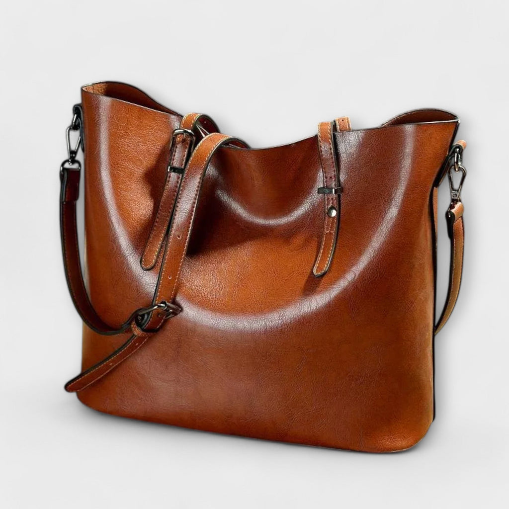 Rosa Tote Taske med Rummeligt Design og Elegant Silhuet
