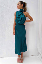 Abito da Sera Donna Elegante con Scollo Halter