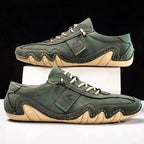Sneakers Uomo Artigianali in Vera Pelle con Suola Ondulata