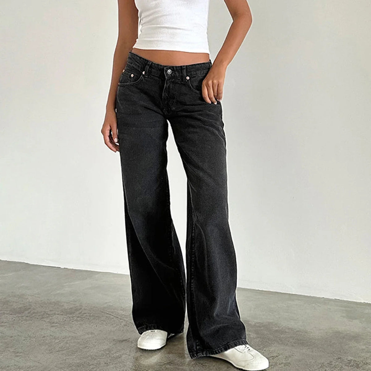 Jeans Donna Baggy a Gamba Ampia