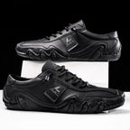 Sneakers Uomo Artigianali in Vera Pelle con Suola Ondulata