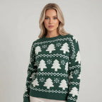 ANFINITE | Maglione di Natale per Donne – Morbido Maglione con Cuori