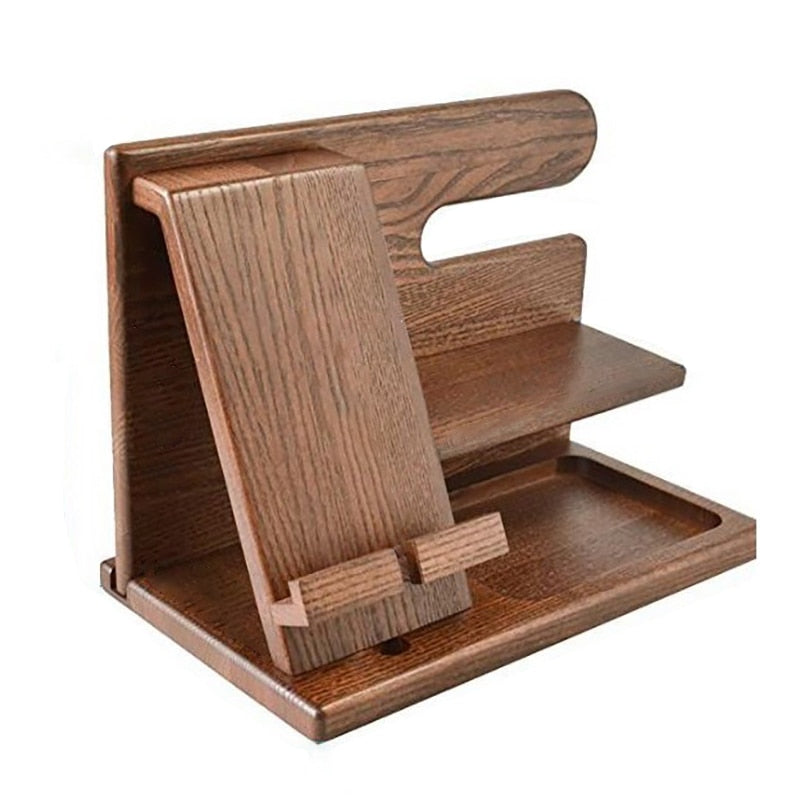 Docking Station per Telefono in Legno | Ideale organizzatore per i tuoi gadget