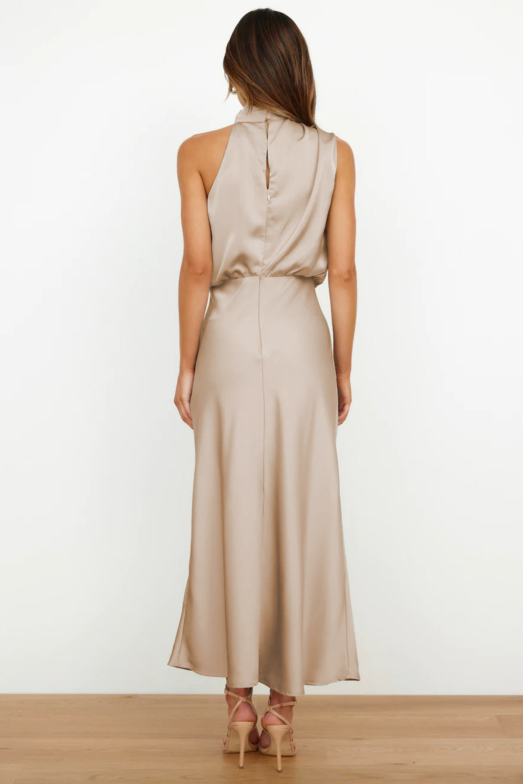 Abito da Sera Donna Elegante con Scollo Halter