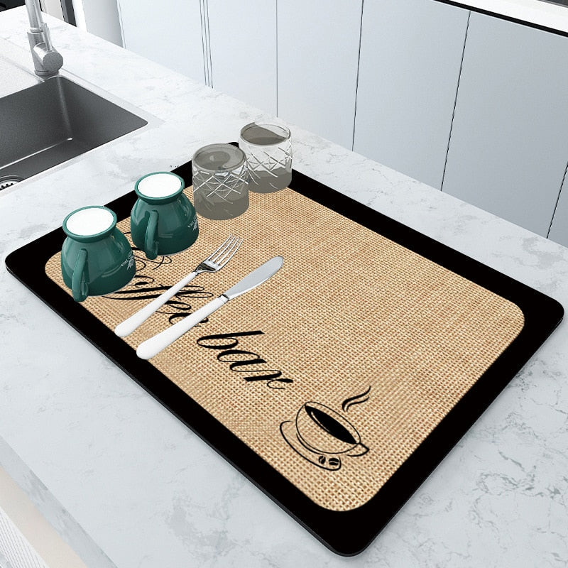 Super Absorbent Drying Mat | Non-Slip & Unique Design