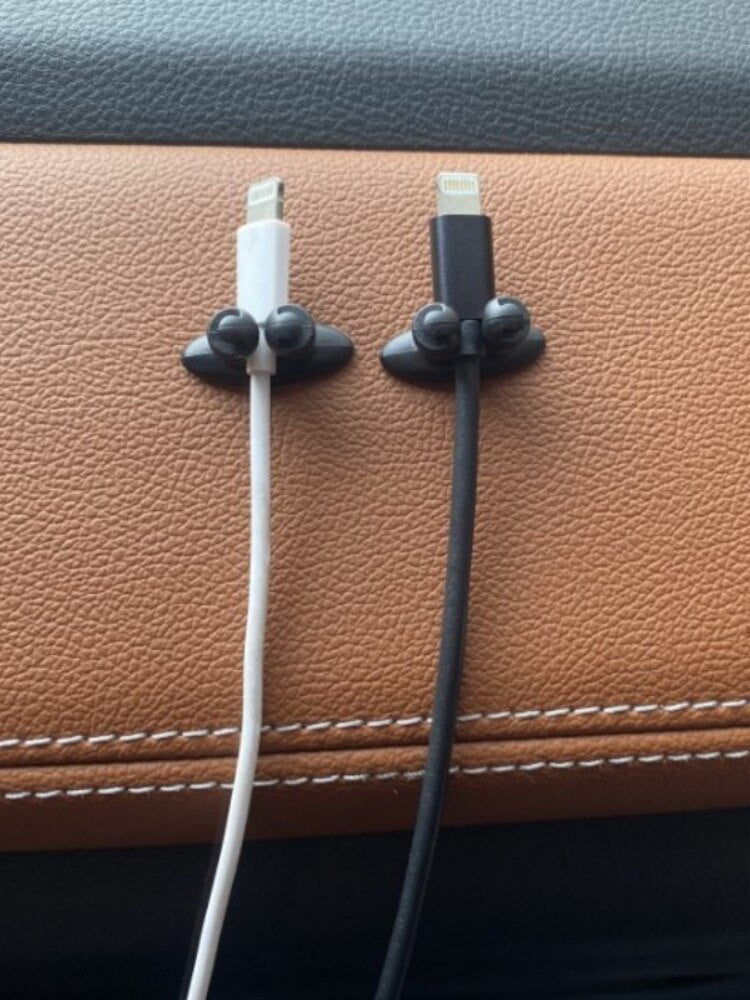 5-Pack Opladningskabel Holdere | Sig Farvel til Rodede Kabler!