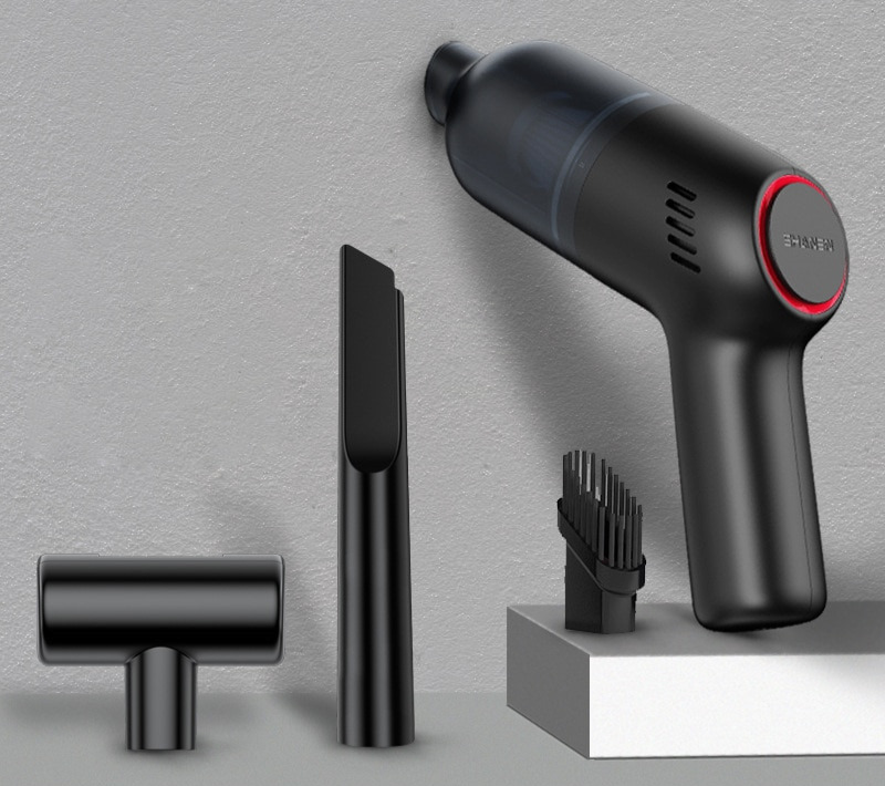 Trådløs Bærbar Bilstøvsuger – Letvægtsdesign med Stærk Sugeevne | Støjsvag Drift til Effektiv Rengøring af Hjem og Bil