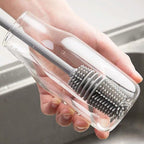 Silicone Dish Brush | Ideal for Cleaning Bottles, Wine Glasses, Vases, and More