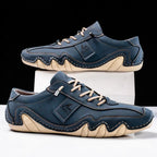 Sneakers Uomo Artigianali in Vera Pelle con Suola Ondulata