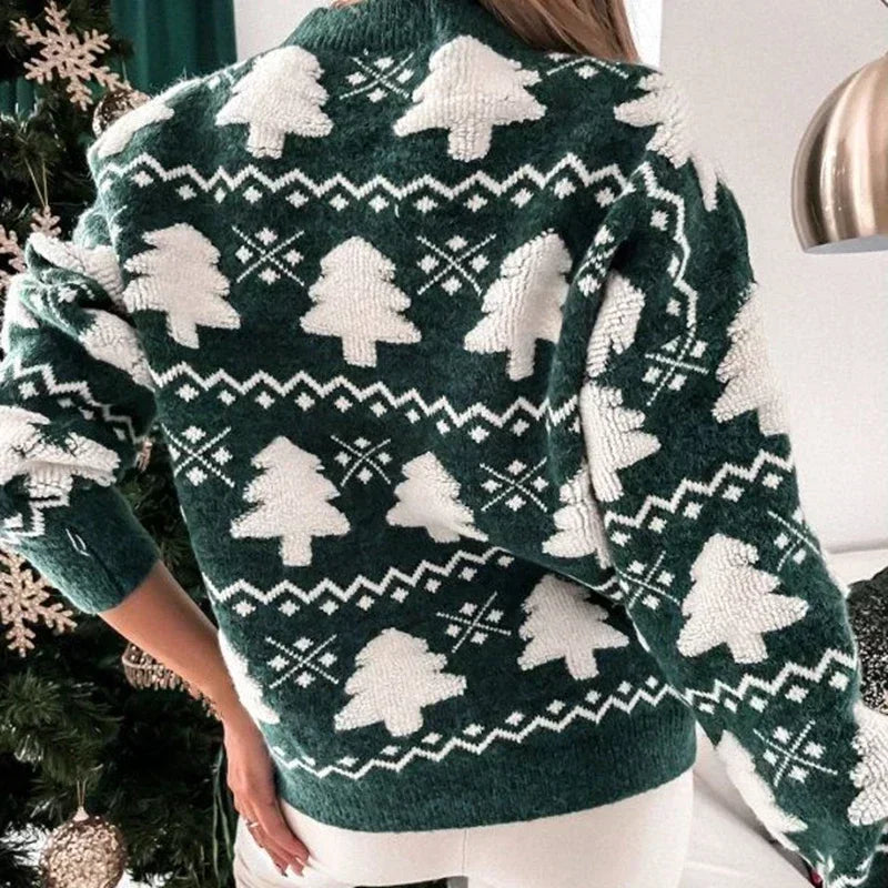 ANFINITE | Maglione di Natale per Donne – Morbido Maglione con Cuori