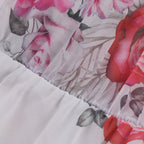 Abito a Spalle Scoperte con Fiori e Look Estivo Leggero