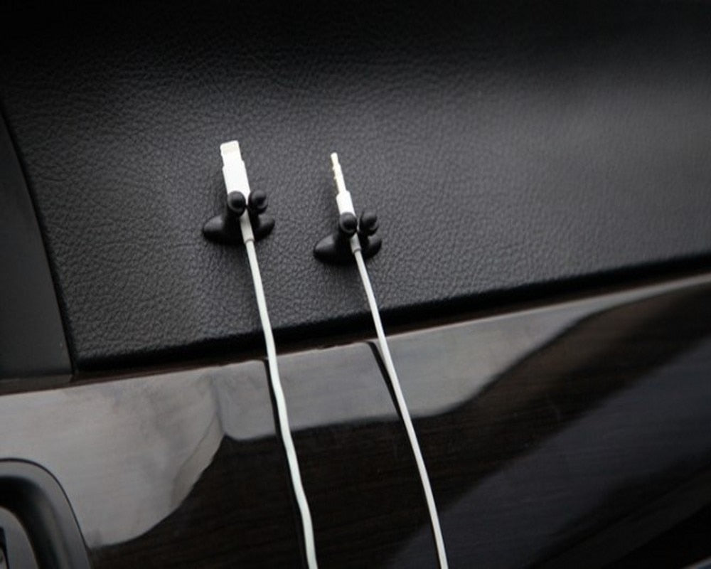 5-Pack Opladningskabel Holdere | Sig Farvel til Rodede Kabler!