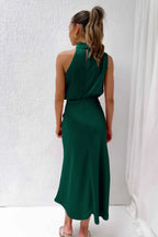 Abito da Sera Donna Elegante con Scollo Halter