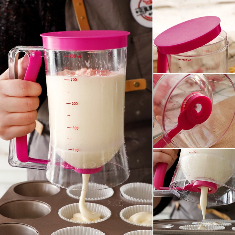 Dispenser per Impasto Pratico | Prepara Pancake e Cupcake Velocemente
