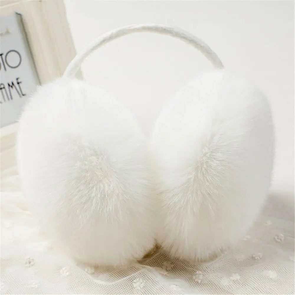 Orejeras de mujer de peluche acolchado