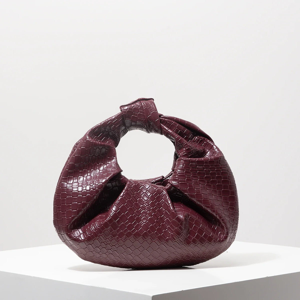Borsa Donna Intrecciata con Manico Annodato