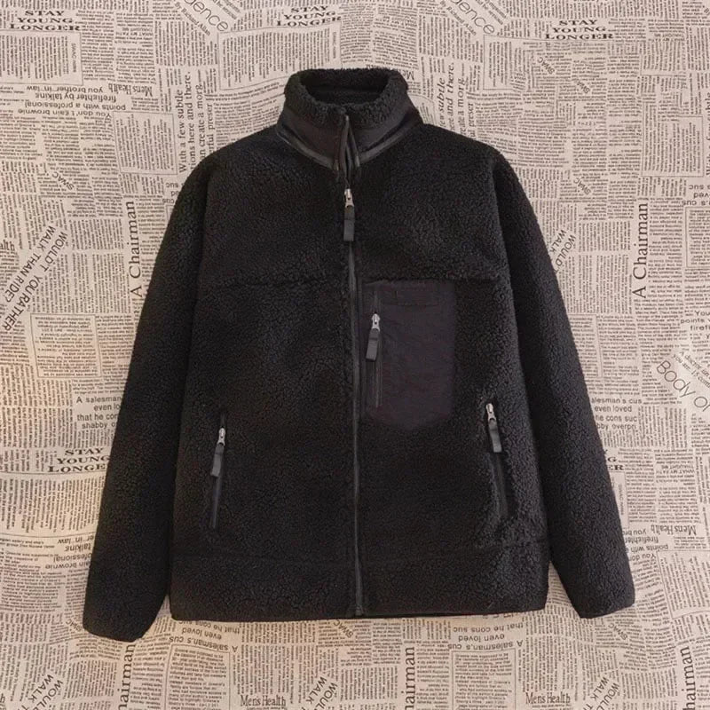 Giacca Unisex in Sherpa Fleece con Zip
