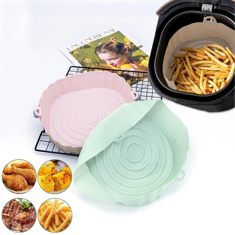Silicone Air Fryer Mold | Reusable, Multifunctional & Dishwasher Safe!
