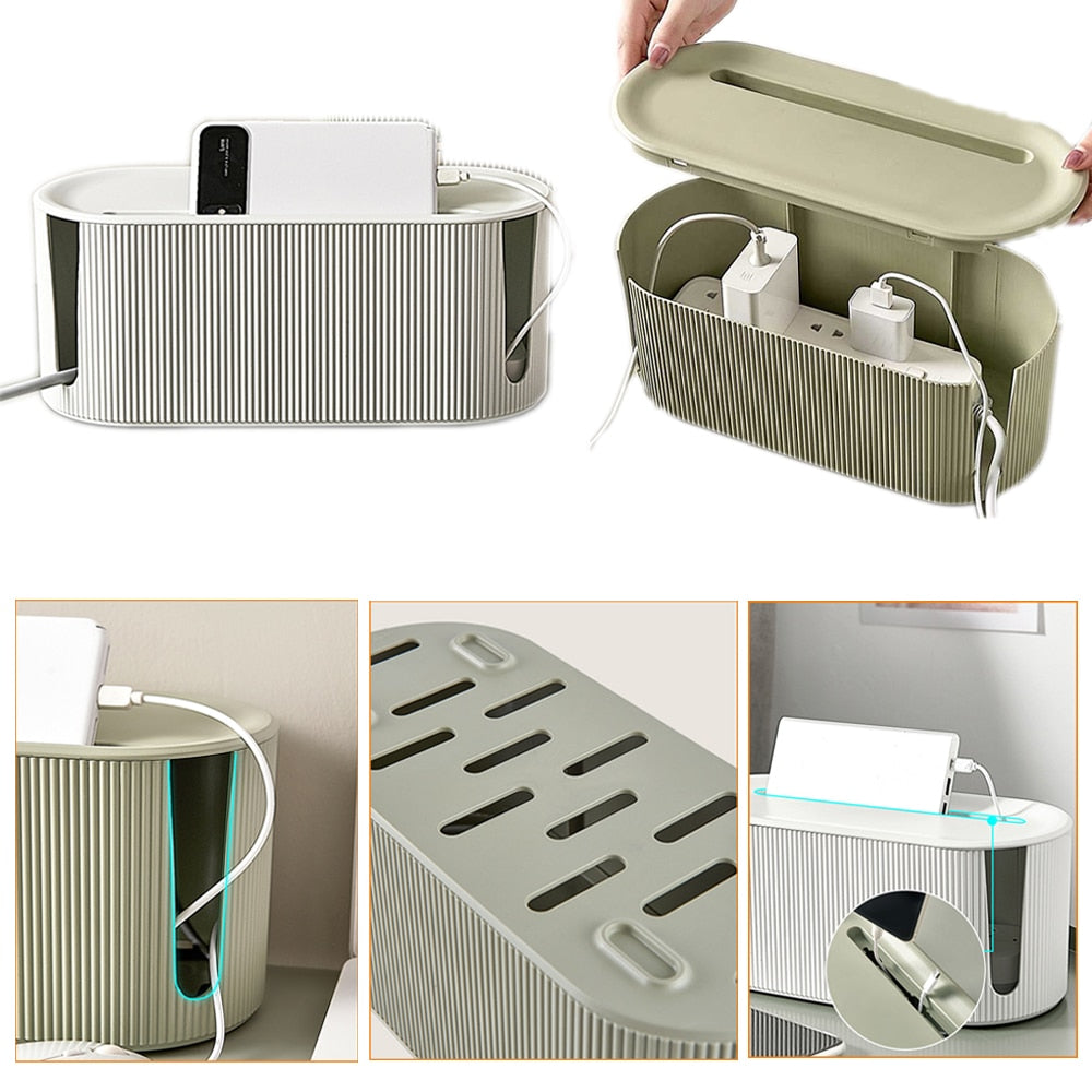 Scatola di Design per Stoccaggio | Organizer per Cavi, Adattatori e Prese