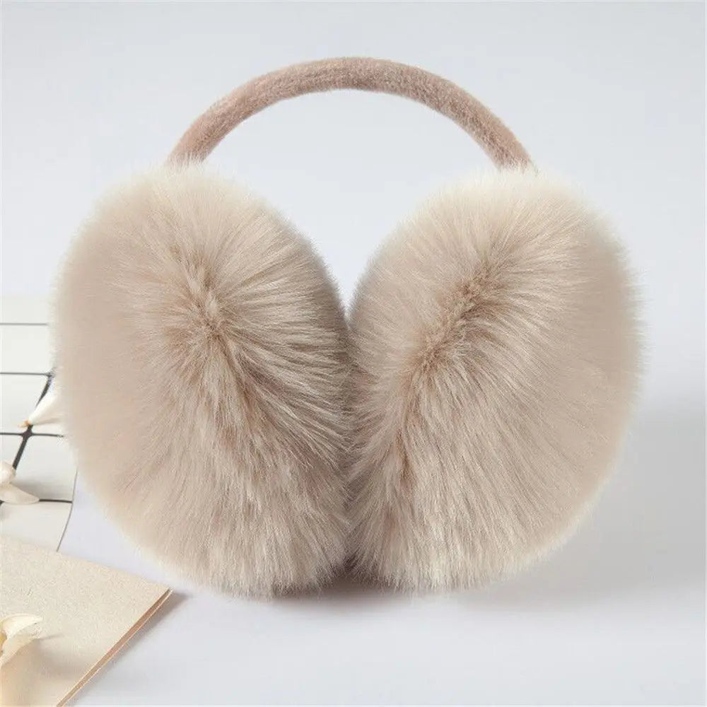 Orejeras de mujer de peluche acolchado