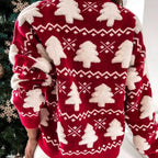 ANFINITE | Maglione di Natale per Donne – Morbido Maglione con Cuori