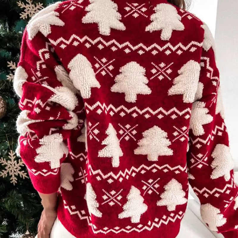 ANFINITE | Maglione di Natale per Donne – Morbido Maglione con Cuori