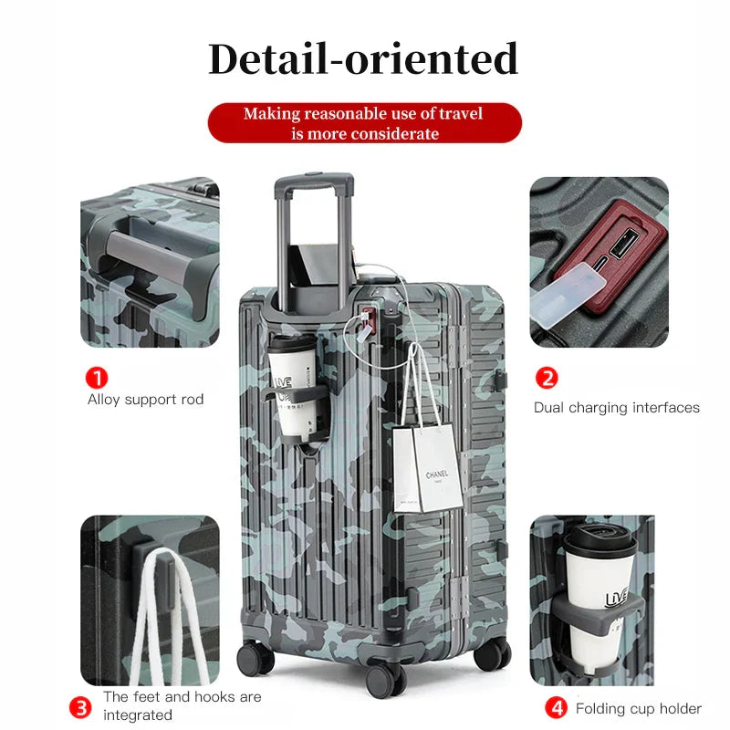 Valigia Rigida Zagreb con Manico Ergonomico Extra Largo