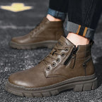 Botines Chelsea retro de hombre con horma ancha