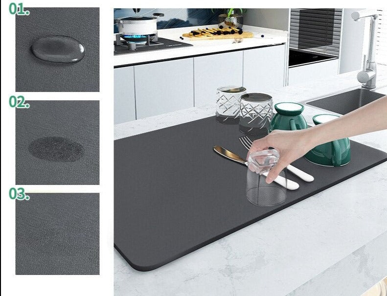 Tappetino Asciugante Super Assorbente | Design Antiscivolo e Unico