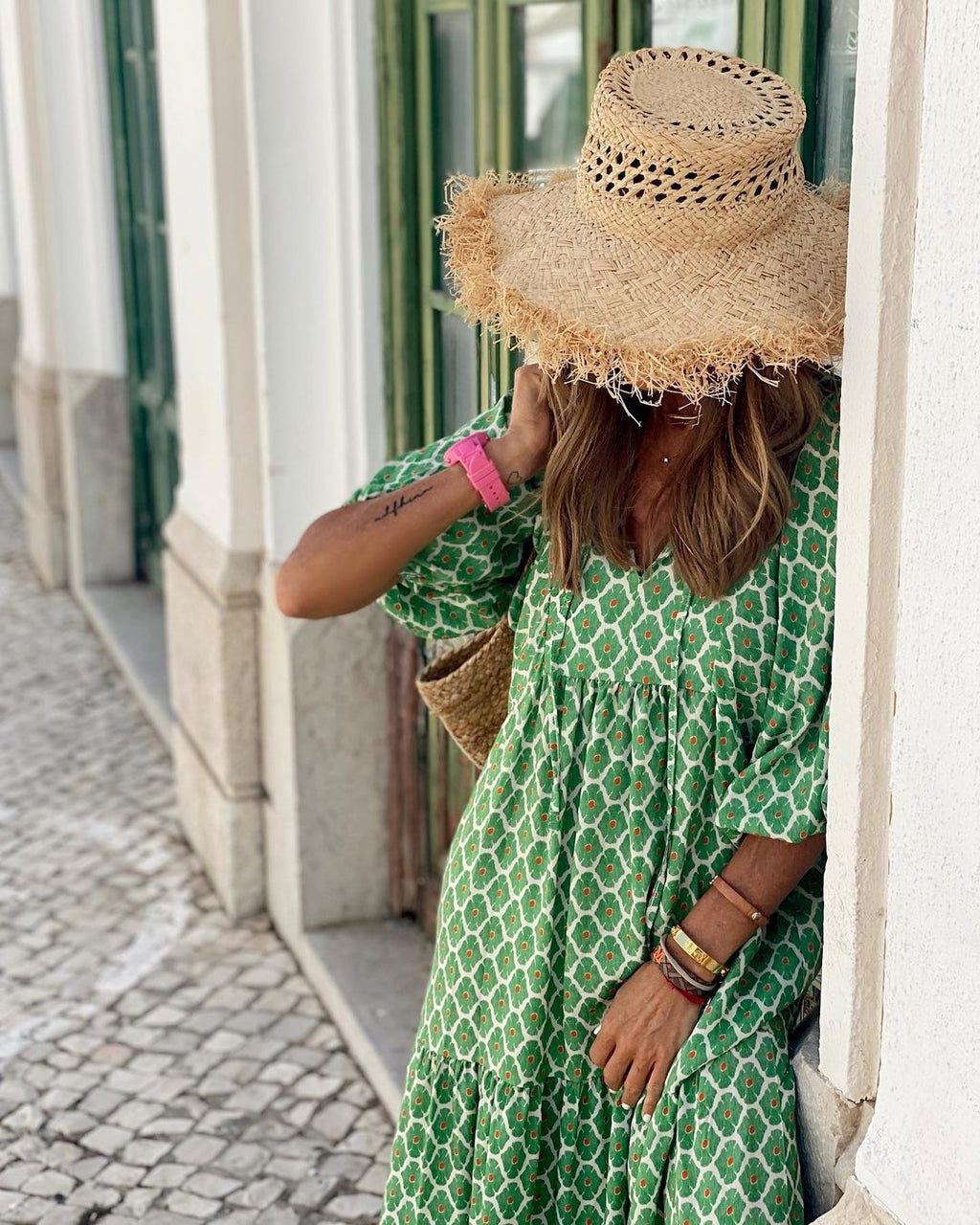 Abito Boho con Scollo a V ANFINITE Ausonia