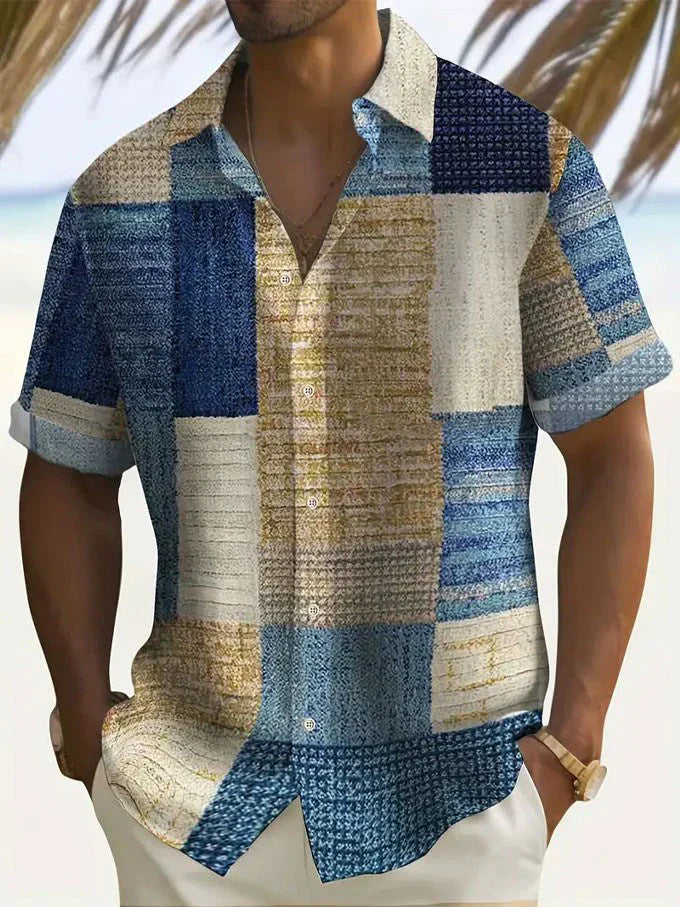 Camicia Elegante a Quadri da Uomo – Design Moderno con Dettagli Raffinati