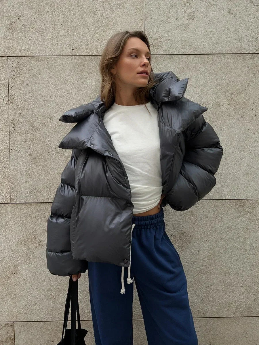 Piumino Donna Oversize Corto