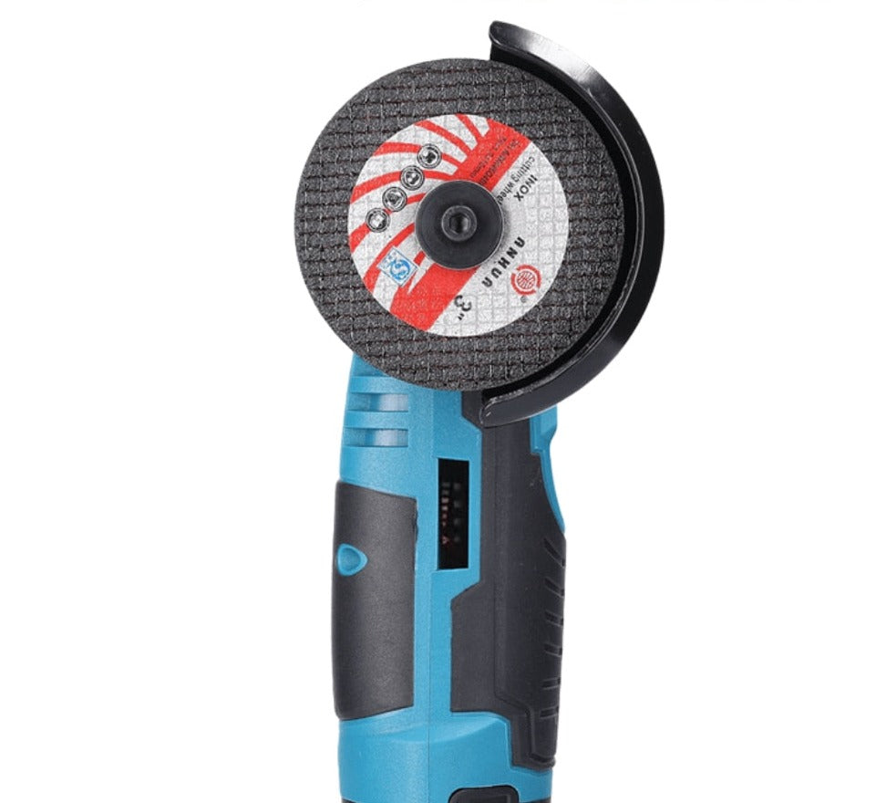 Smerigliatrice Angolare Senza Fili Efficace – Smerigliatrice Portatile da 800W con 19500 RPM & Dischi Extra | Strumento Compatto Multifunzione per Taglio e Smerigliatura Fai da Te