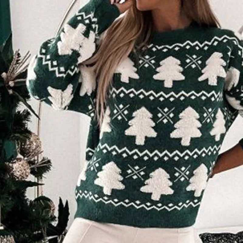 ANFINITE | Maglione di Natale per Donne – Morbido Maglione con Cuori