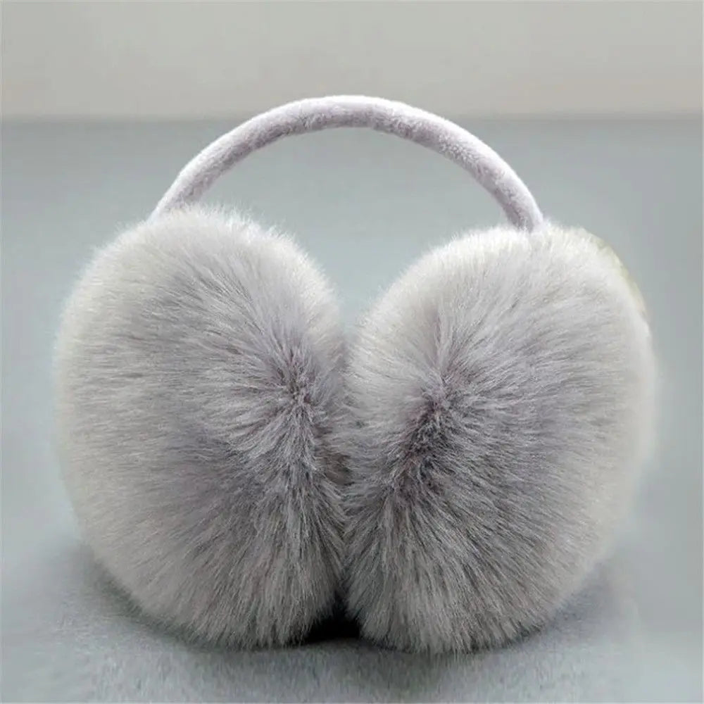 Orejeras de mujer de peluche acolchado